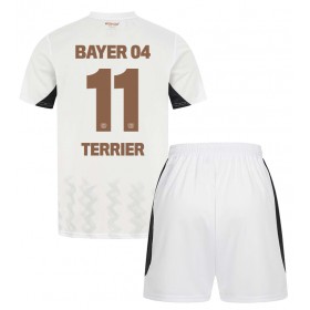 Bayer Leverkusen Martin Terrier #11 Borte skjorte til barn 2024-25 Kortermet (+ korte bukser)